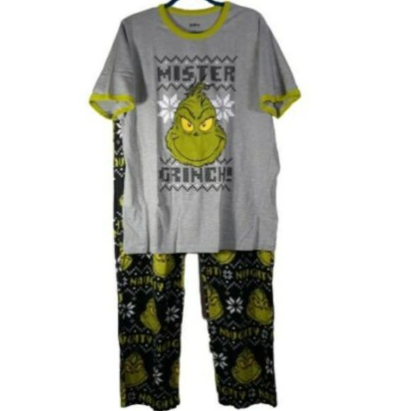 Dr Seuss Other - Dr. Seuss - The Grinch Sleepwear 2-Piece Set Sz L